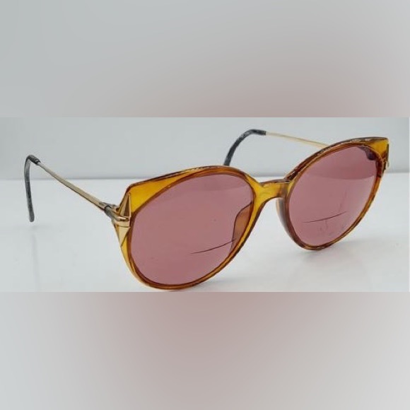 Vintage Viennaline Brown Gold Oval Sunglasses Frames - Picture 2 of 5
